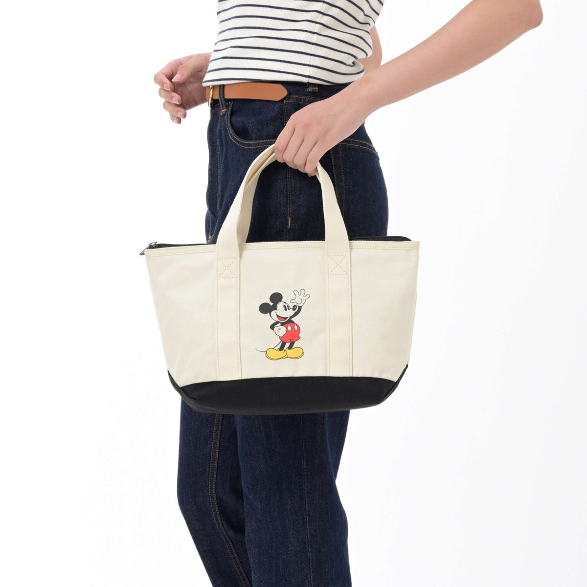 Japan Tokyo Disney Store Mickey Mouse Cool Tote Insulated Bag S Bicolor
