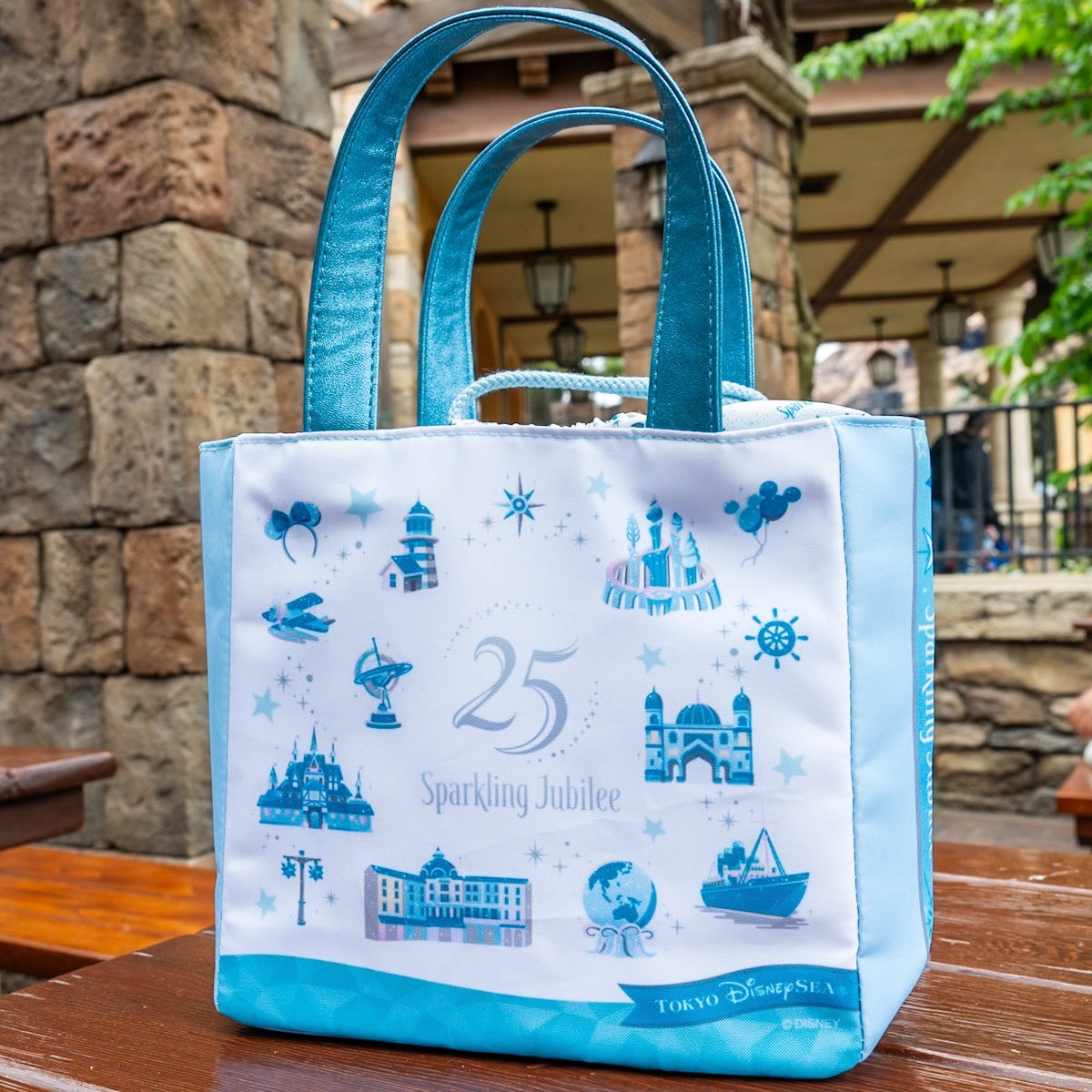 Japan Tokyo Disney Resort Mickey Minnie Souvenir Bag Lunch Case 25th Tote Bag