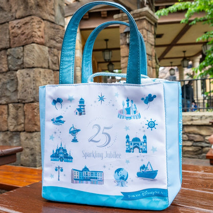 Japan Tokyo Disney Resort Mickey Minnie Souvenir Bag Lunch Case 25th Tote Bag