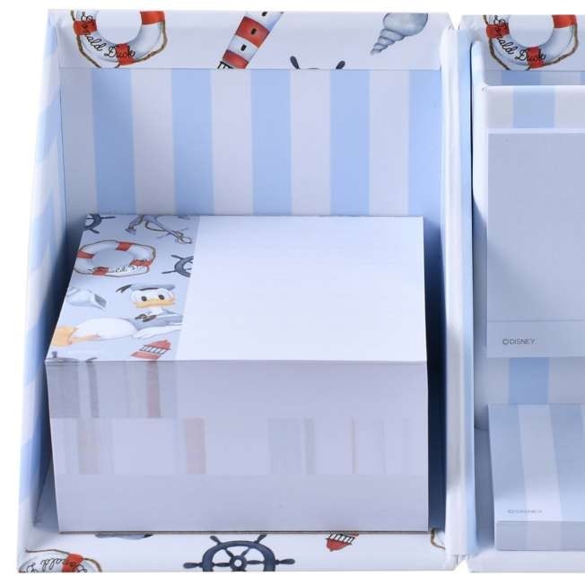 Japan Tokyo Disney Store Donald Sticky Notes & Memo Pad with Pen Stand Summer