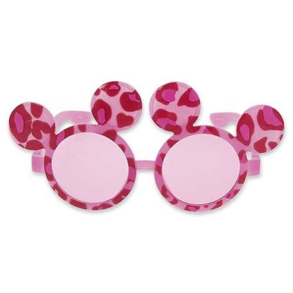Japan Tokyo Disney Resort Mickey Fashion Glasses Pink Leopard Print Cute