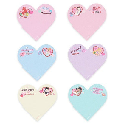 Japan Tokyo Disney Resort Princess Motif Memo set Heart