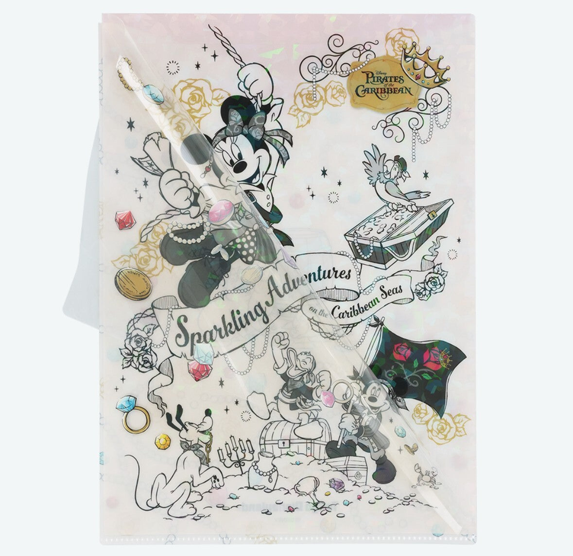 Japan Tokyo Disney Resort Pirates of the Caribbean Clear Holder A4