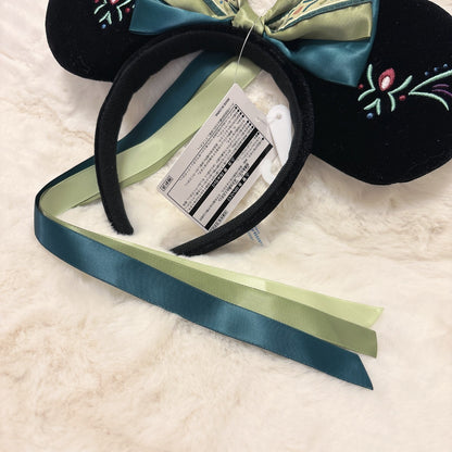 Japan Tokyo Disney Resort Ears Headband Ana Frozen Fantasy Springs Cap Ribbon