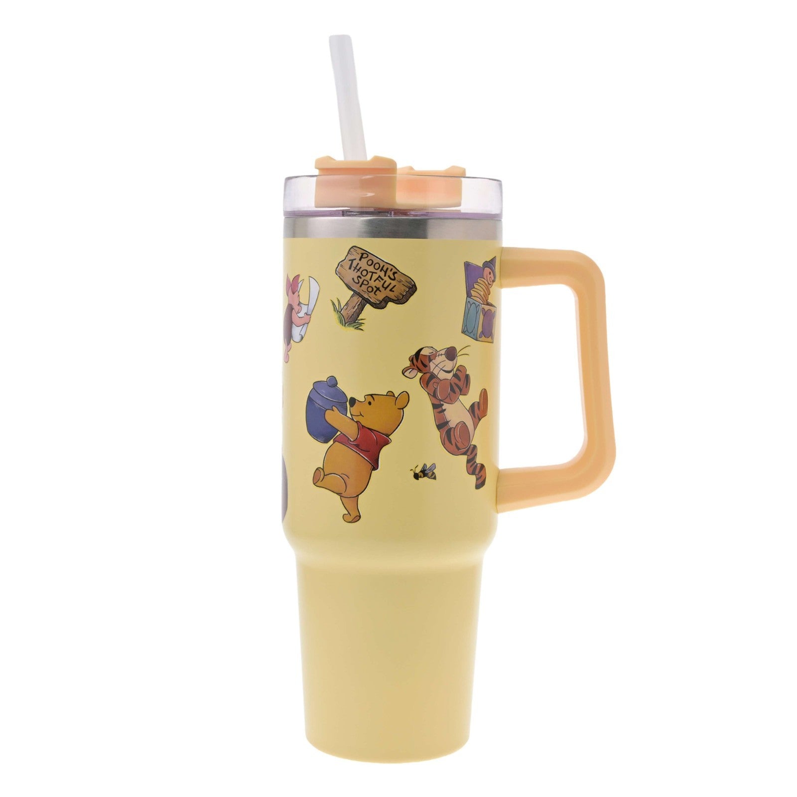 Japan Tokyo Disney Store Pooh Stainless Steel Tumbler Holiday Drinkware