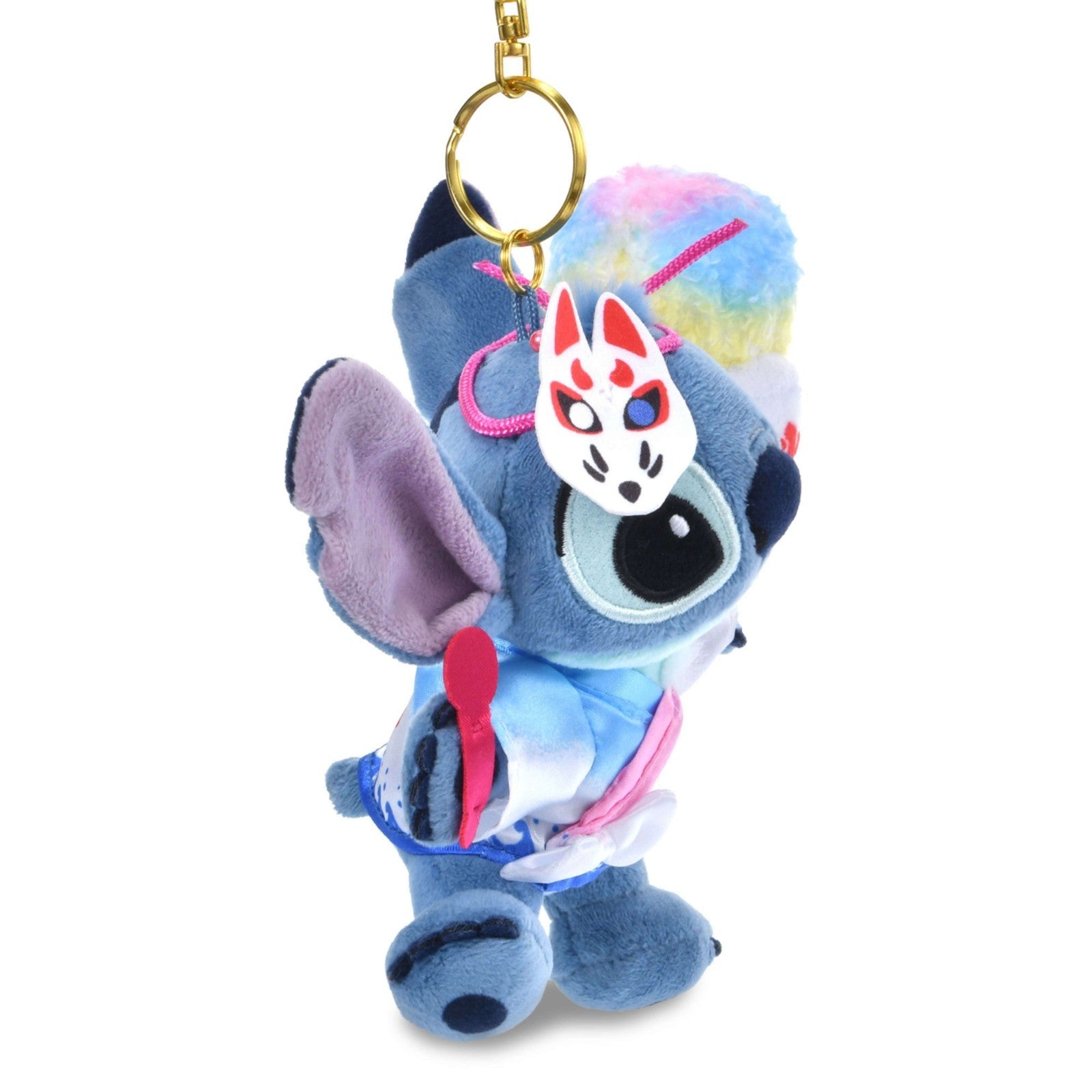Japan Tokyo Disney Store Stitch Plush Toy Keychain MATSURI STYLE