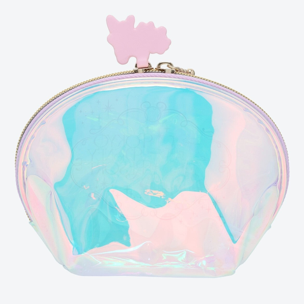 Japan Tokyo Disney Resort Cinderella Castle Tinkerbell Clear Pouch