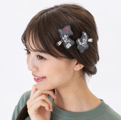Japan Tokyo Disney Resort Pirates of the Caribbean Mickey Minnie Hair Clips 2