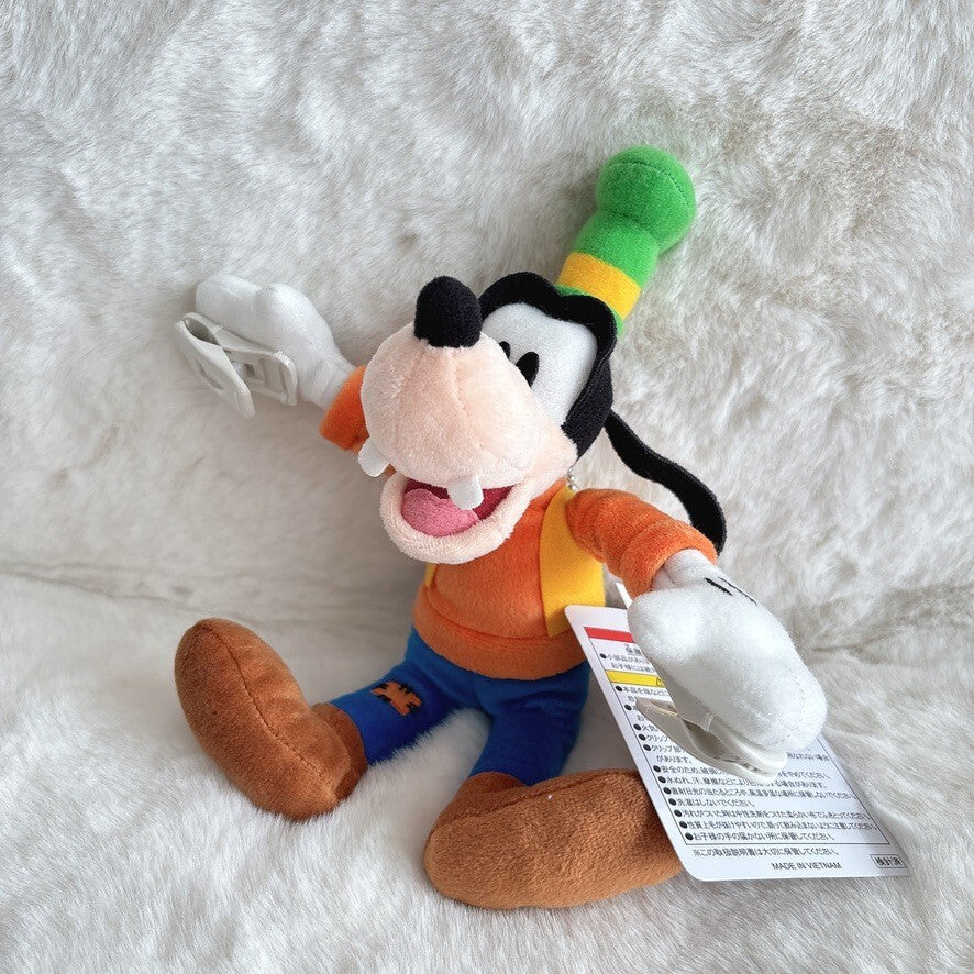 Japan Tokyo Disney Resort Goofy Sticky Plush Toy Shoulder clip Keychain