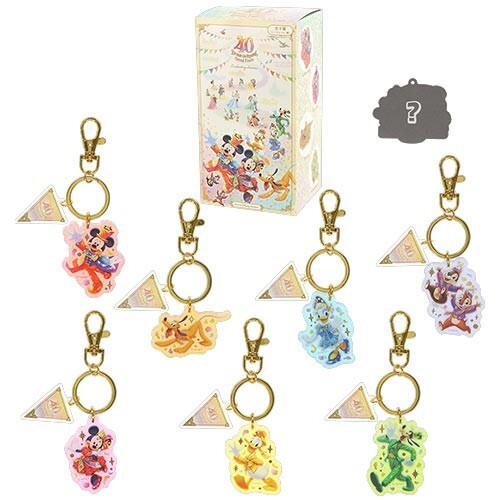 Japan Tokyo Disney Resort Key Chain Set of 8 40th Grand Finale