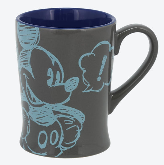 Japan Tokyo Disney Resort Mickey Mouse Cafe Time Mug Black 2025