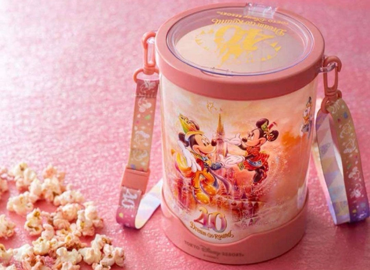 Japan Tokyo Disney Resort Popcorn Bucket 40th Anniversary Dream Go Round