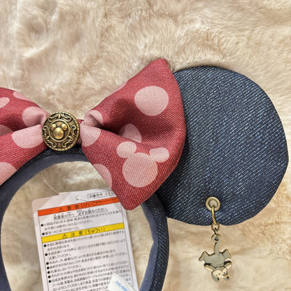 Japan Tokyo Disney  Resort Minnie Western Ears Headband Cap 2025 Denim