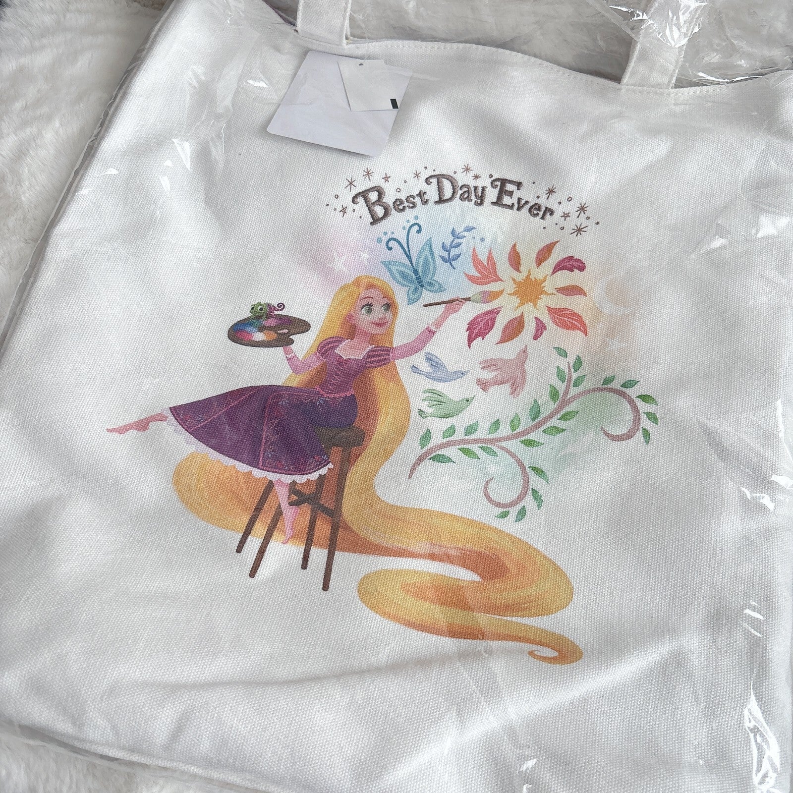 Japan Tokyo Disney Resort Tote Bag Rapunzel Lantern Festival Fantasy Springs