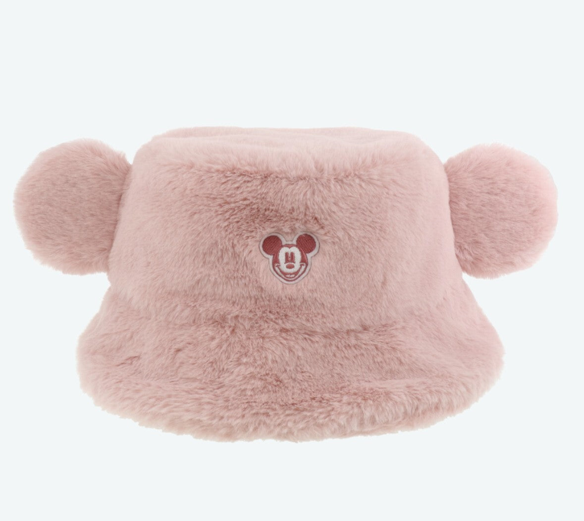 Japan Tokyo Disney Resort Ears Mickey limited Fluffy Winter Cap Hat Pink