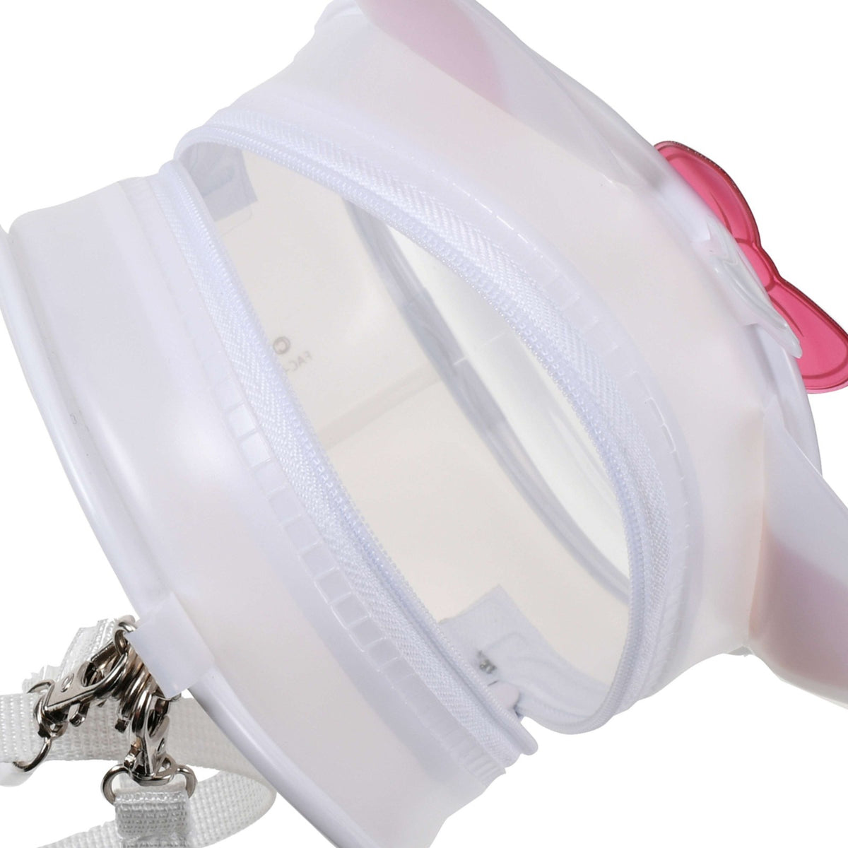 Japan Tokyo Disney Store Marie Pouch Strap 2-Way Clear Window Heart-Pounding