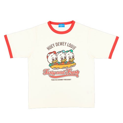 Japan Tokyo Disney Resort American Diner  Huey Dewey Louie T-shirt Red