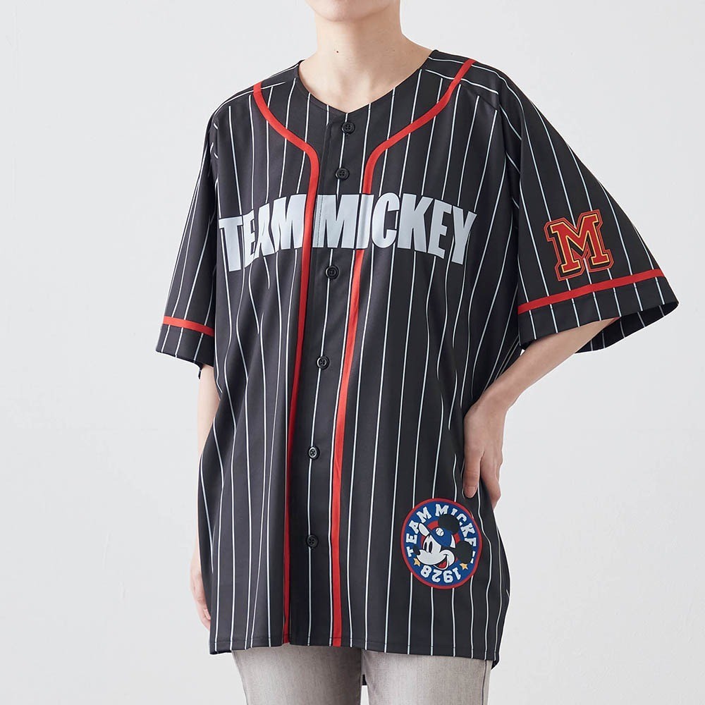 Japan Disney Fantasy Shop Bellemaison Mickey Mouse Baseball Shirt