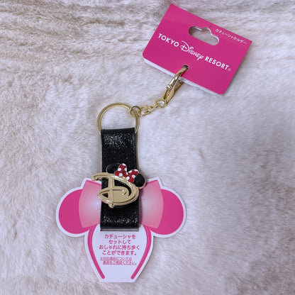 Japan Tokyo Disney Resort Ears holder keychain black headband New