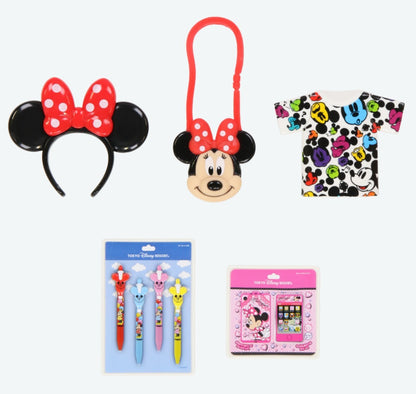 Japan Tokyo Disney Resort Playing house set Minnie Ears shopping bag
