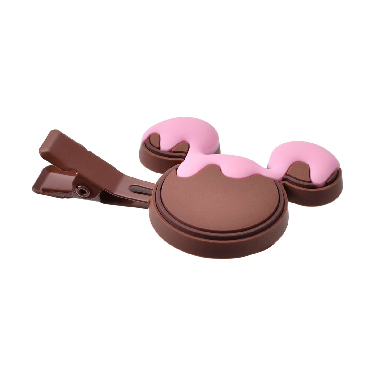 Japan Tokyo Disney Store Mickey Hair Clip Set Valentine's Chocolate MAEGAMI