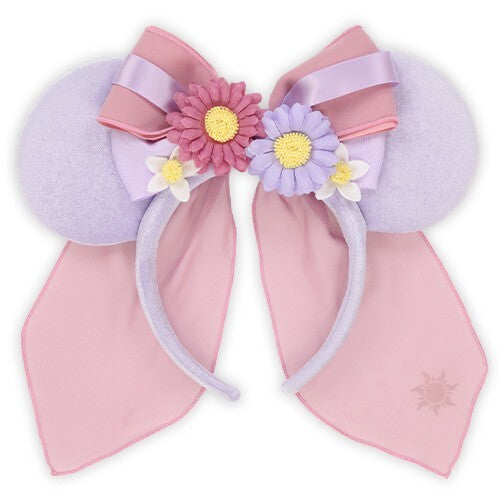 Japan Tokyo Disney Resort Headband Ears Flower Rapunzel Forest Fantasy Springs