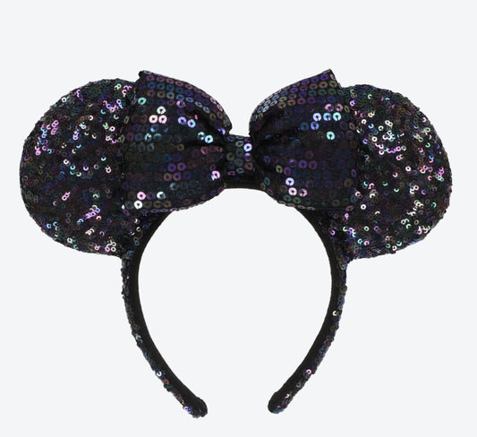 Japan Tokyo Disney Resort Store Ears HeadBand Hat Minnie sequins shine