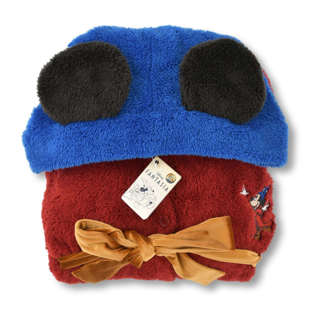Japan Tokyo Disney Store Mickey Mouse Wearable Blanket Boa Fleece FANTASIA 85th