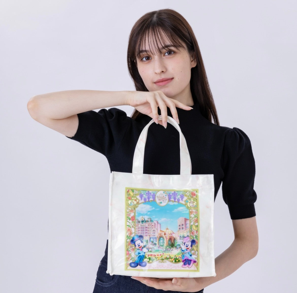 Japan Tokyo Disney Resort DisneySea Fantasy Springs Hotel Mickey Minnie Tote Bag