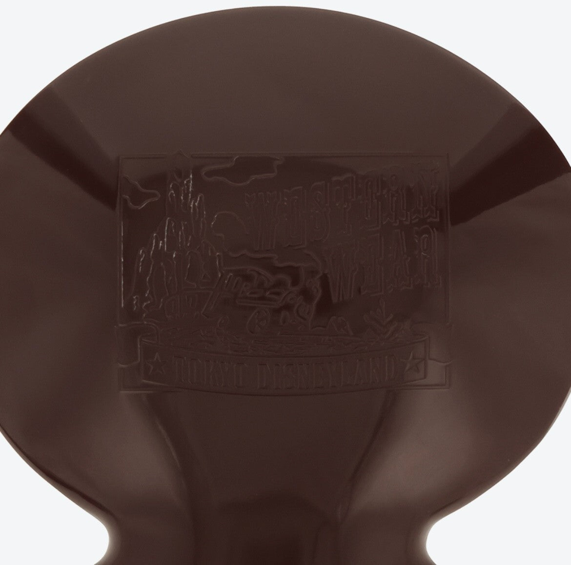 Japan Tokyo Disney Resort Mickey Face Western Melamine Plate 2025 Brown