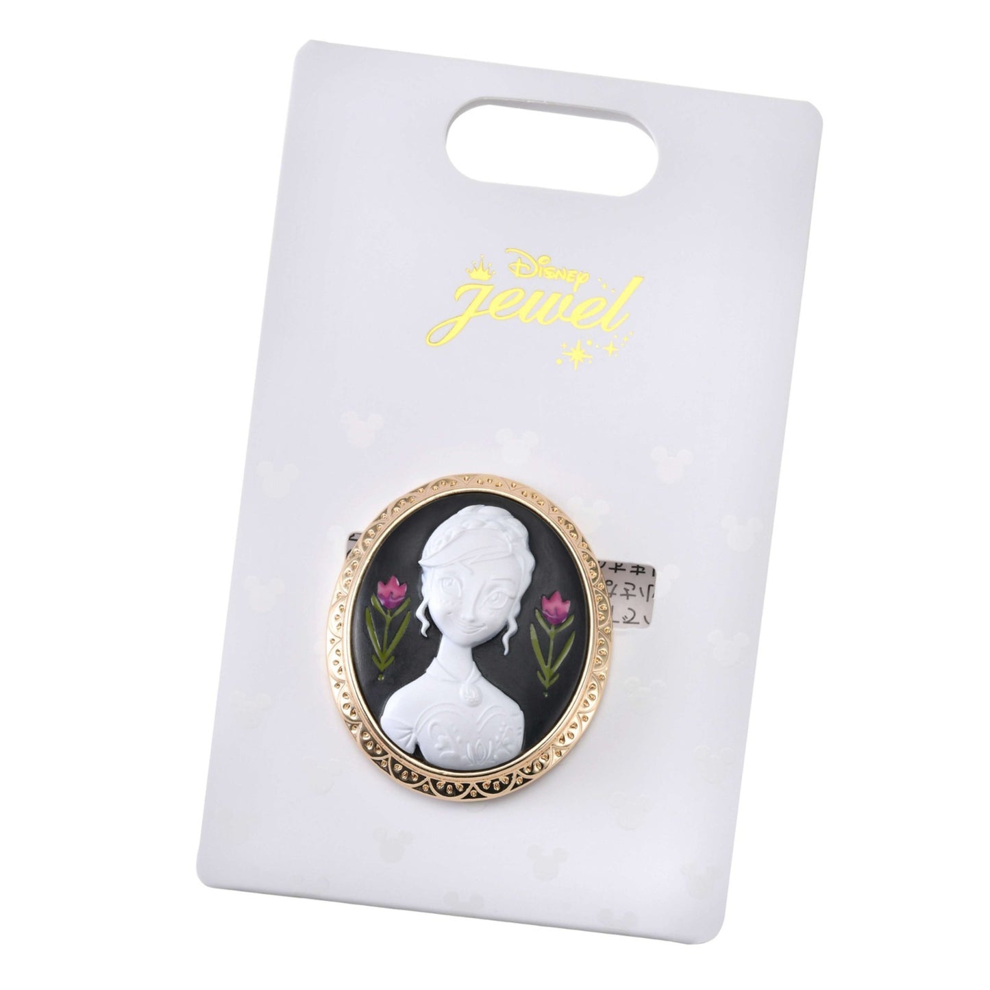 Japan Tokyo Disney Store Anna Brooch Cameo Style Frozen