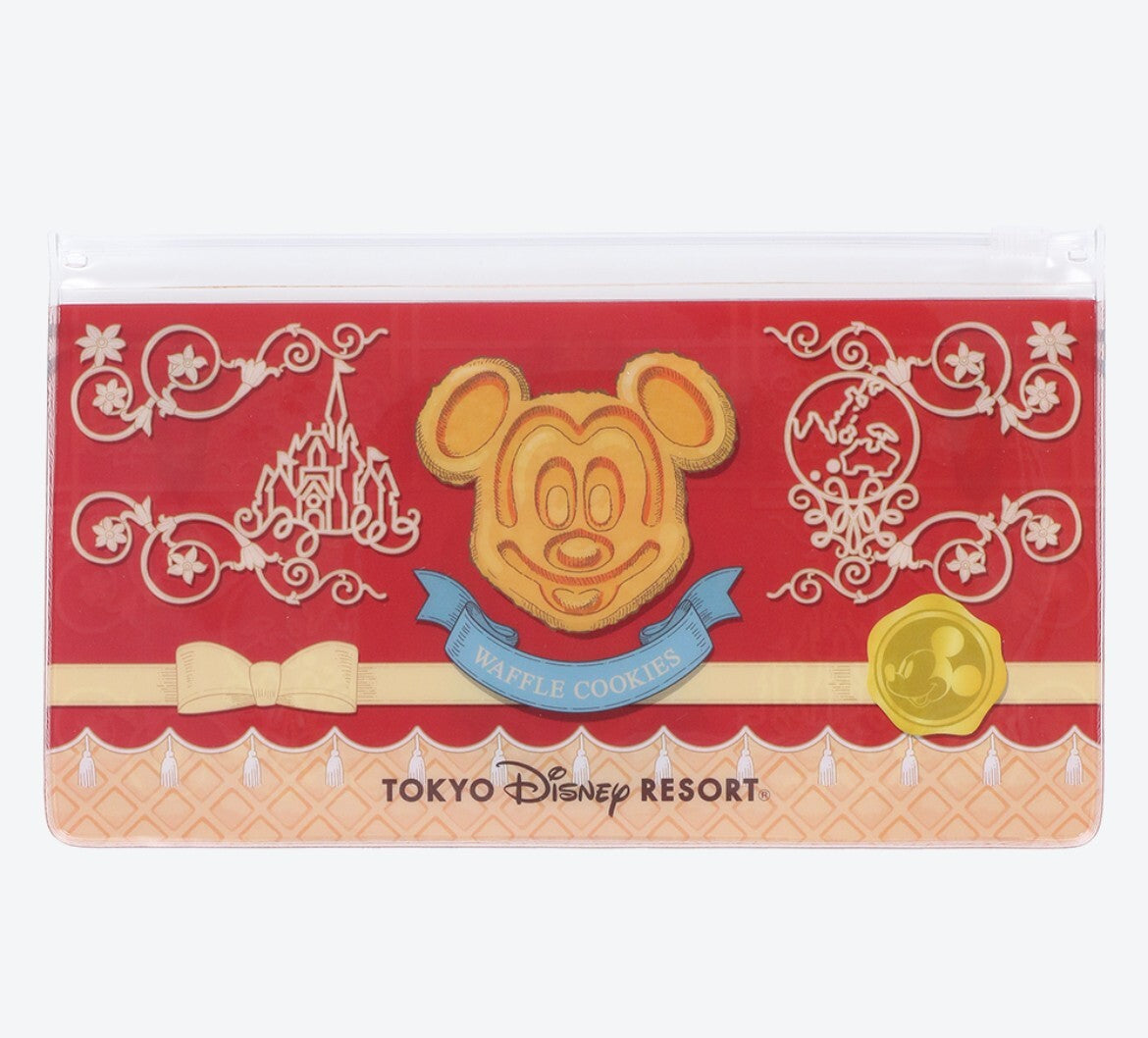 Japan Tokyo Disney Resort Mickey Waffle Company Toothbrush Pouch Cup Travel Set