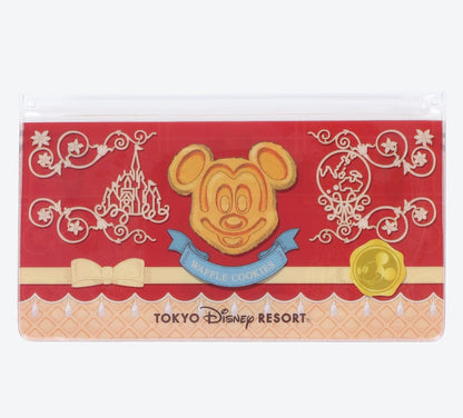 Japan Tokyo Disney Resort Mickey Waffle Company Toothbrush Pouch Cup Travel Set
