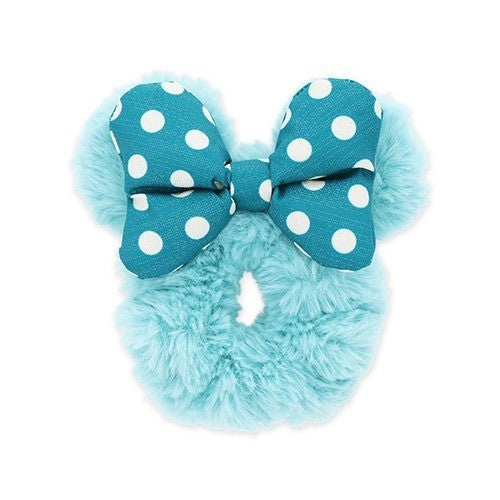 Japan Tokyo Disney Resort Minnie Scrunchie Sea 25th Anniversary Fluffy & Cozy