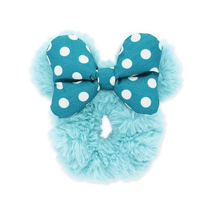 Japan Tokyo Disney Resort Minnie Scrunchie Sea 25th Anniversary Fluffy & Cozy