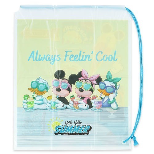 Japan Tokyo Disney Resort Mickey and Minnie Vinyl Bag Hello Summer