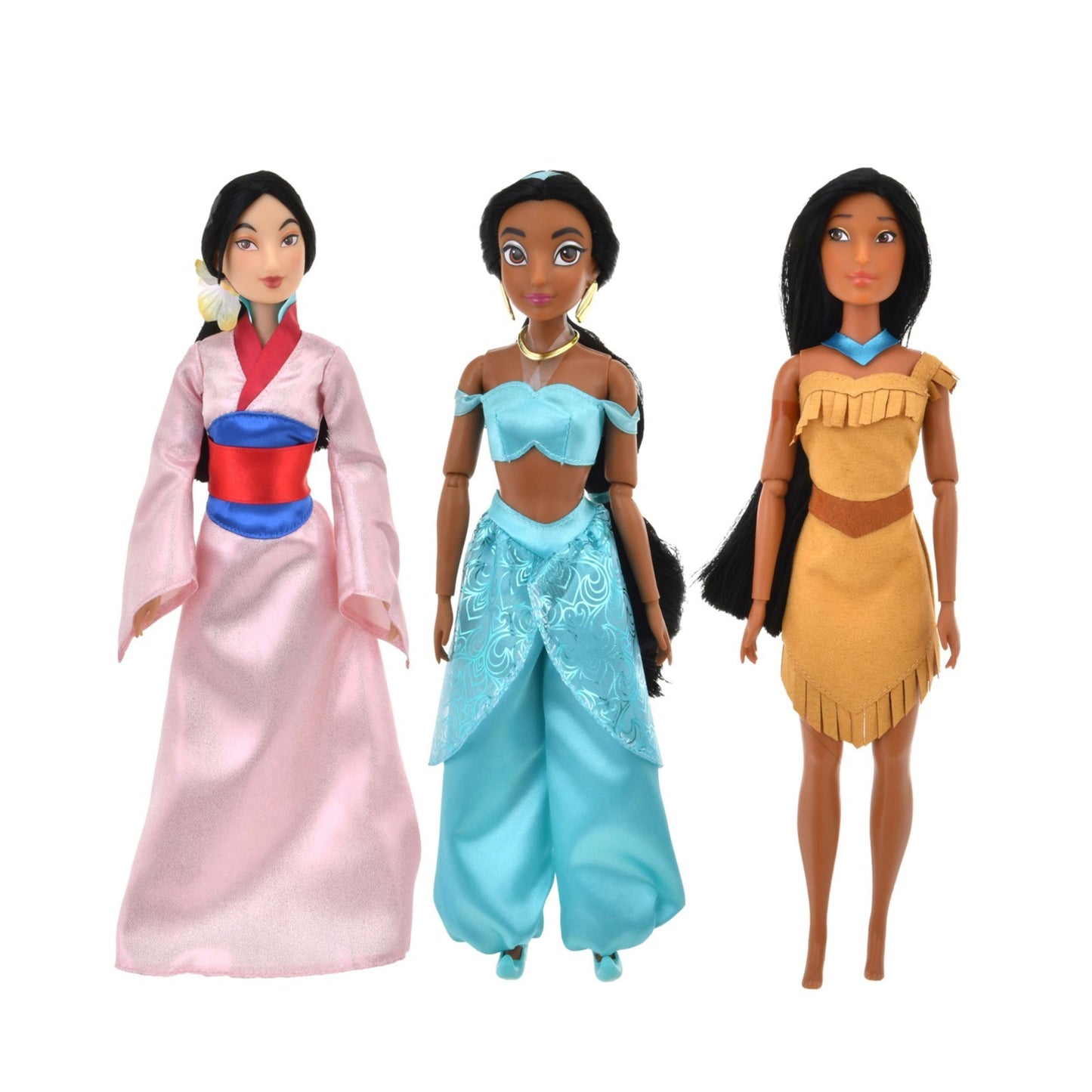 Japan Tokyo Disney Store Princess & Tinker Bell Doll Gift Set