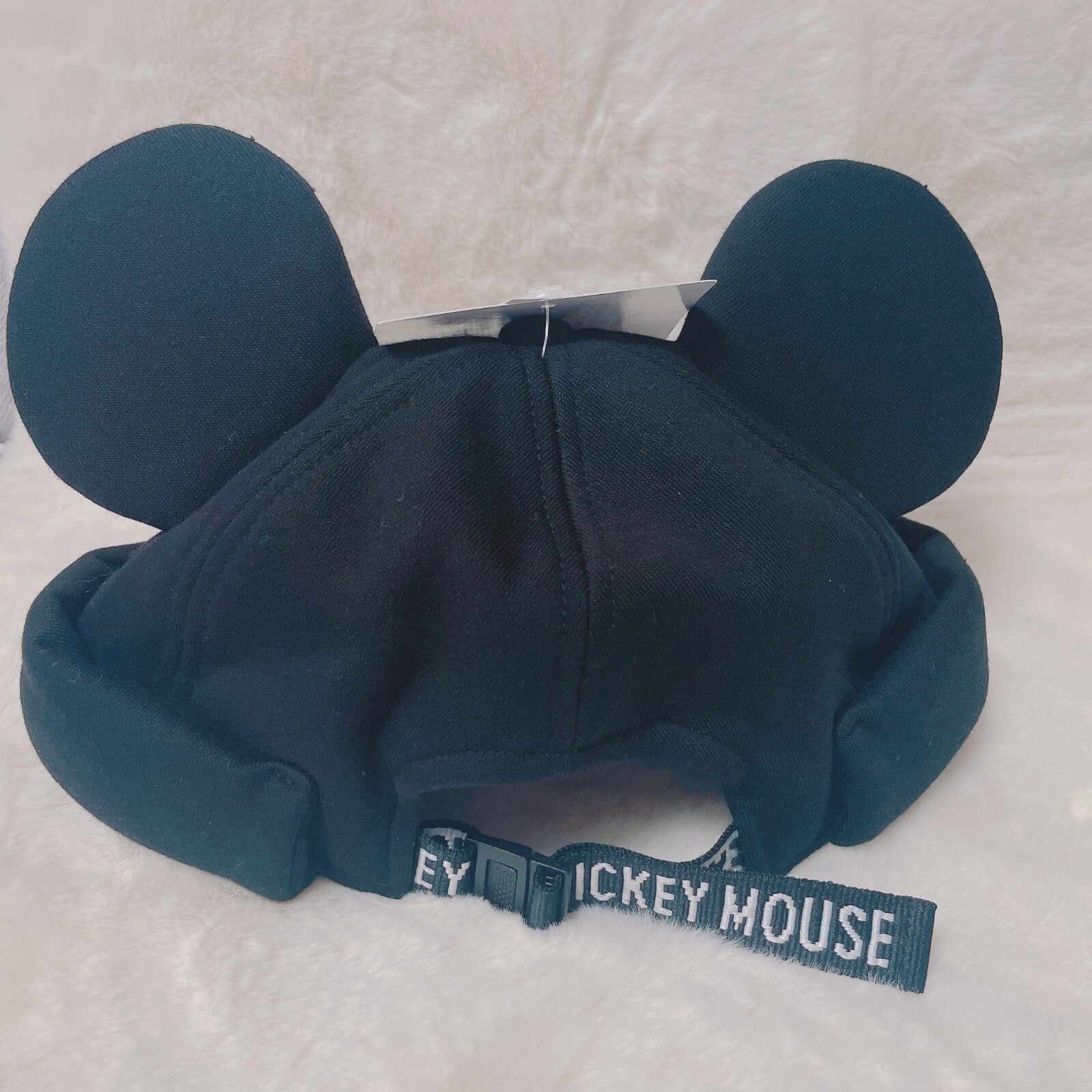 Japan Tokyo Disney Resort Mickey Cap Hat Ears Headband Black
