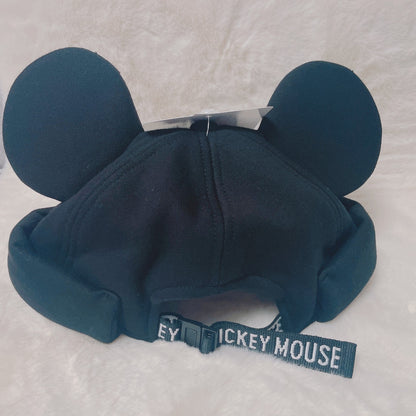 Japan Tokyo Disney Resort Mickey Cap Hat Ears Headband Black