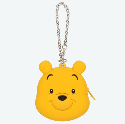 Japan Tokyo Disney Resort Winnie the Pooh Bag Charm Keychain pouch