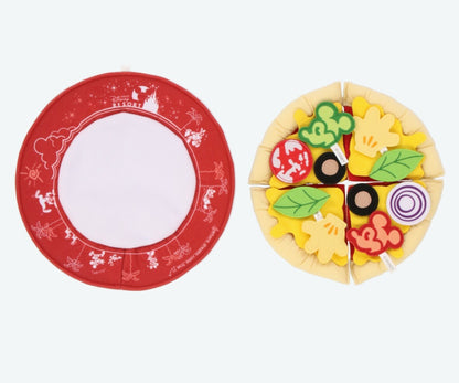 Japan Tokyo Disney Resort Play set Plush Mickey Pizza Food Toy