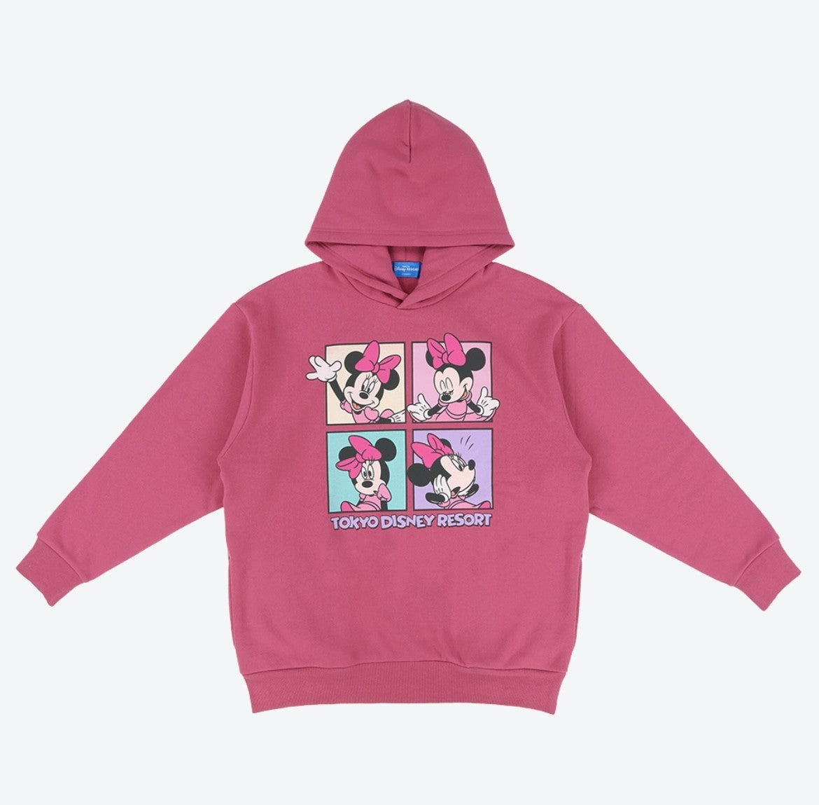Japan Tokyo Disney Resort Minnie Mouse Hoodie Oversized Unisex Pink Limited 2025