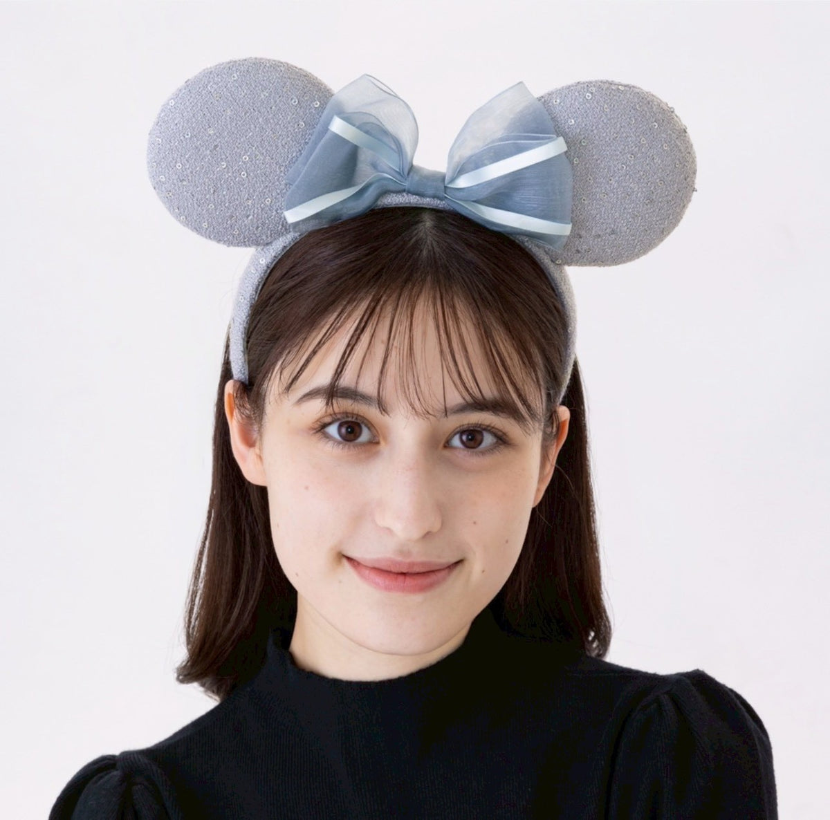 Japan Tokyo Disney Resort Minnie Mouse Ears Headband Ribbon Blue Limited 2026