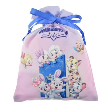 Japan Tokyo Disney Store UniBestiez & Mocha Drawstring Bag Disney UniBestiez