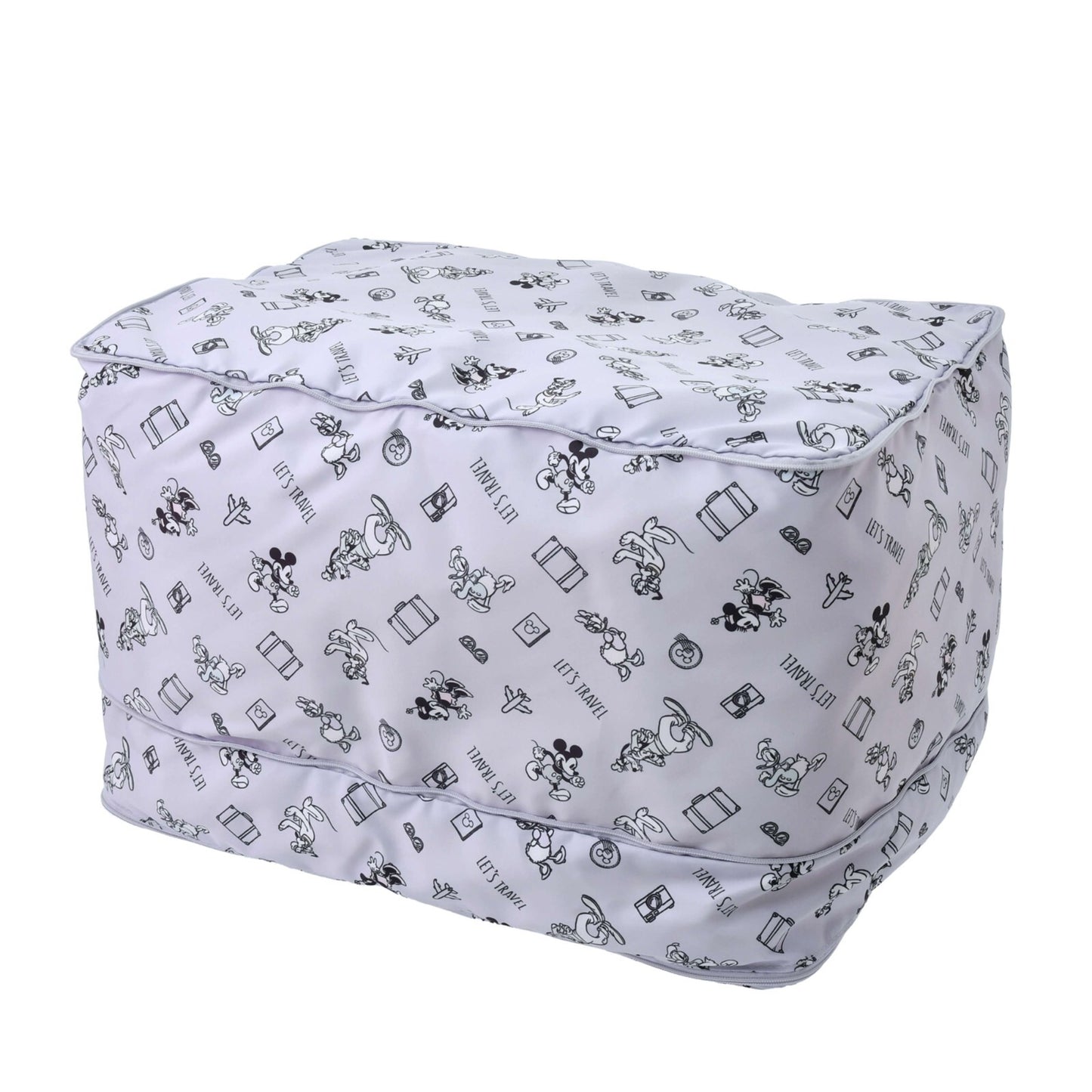Japan Tokyo Disney Store Mickey Clothes Compression Storage Pouch L Purple