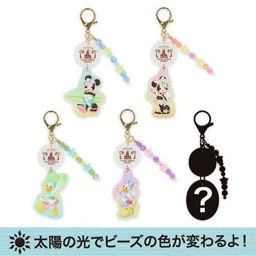 Japan Tokyo Disney Resort Mickey and Minnie Keychain Set Hello Summer