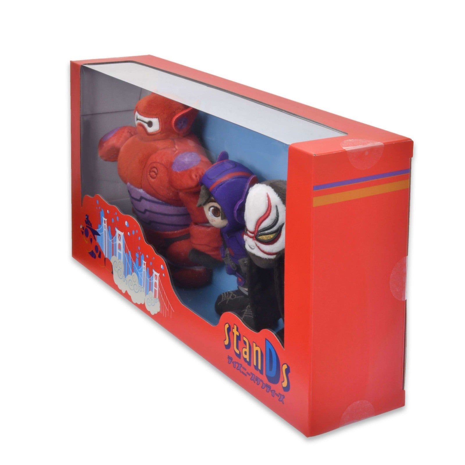 Japan Tokyo Disney Store Hiro Hamada Baymax 2.0 Kaijin Plush Toy Set stanDs