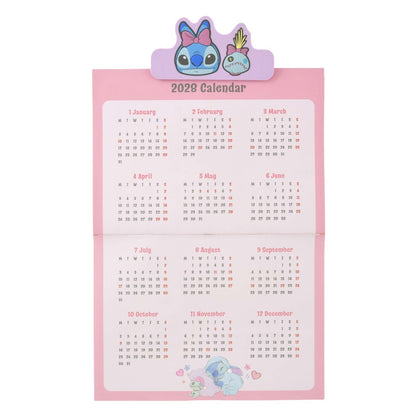 Japan Tokyo Disney Store Stitch Scrump Wall CALENDAR & ORGANIZER 2027 with Clip