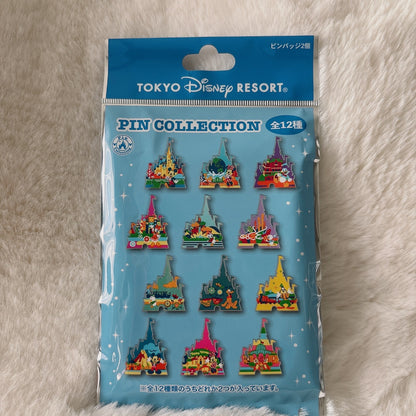 Japan Tokyo Disney Resort Cinderella Castle Pin badge Collection 1 bag (2 pins)