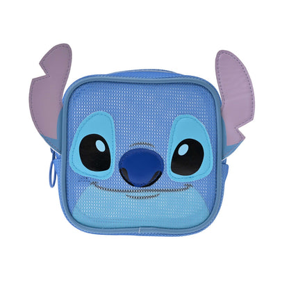 Japan Tokyo Disney Store Stitch Pouch Square Mesh Face